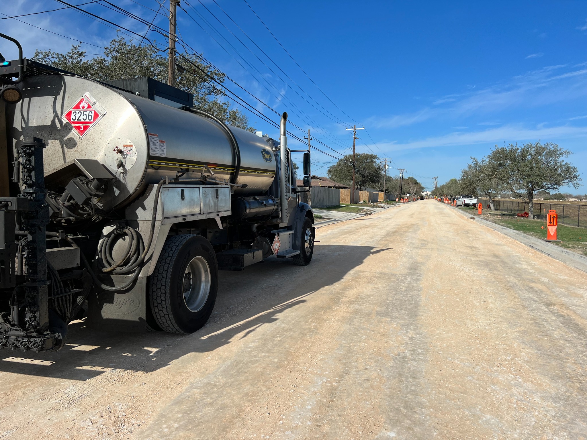 Road preparation work